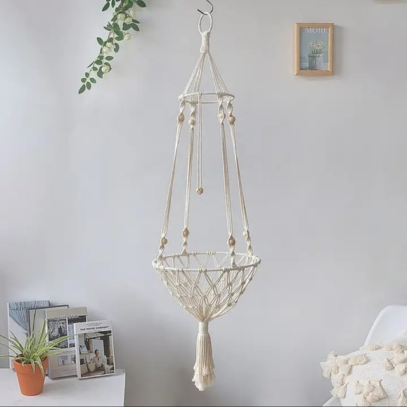 1 DAY SALE Macrame Hanging Cat Hammock Natural Woven Cotton Swing Bed Furniture - Picture 4 of 7